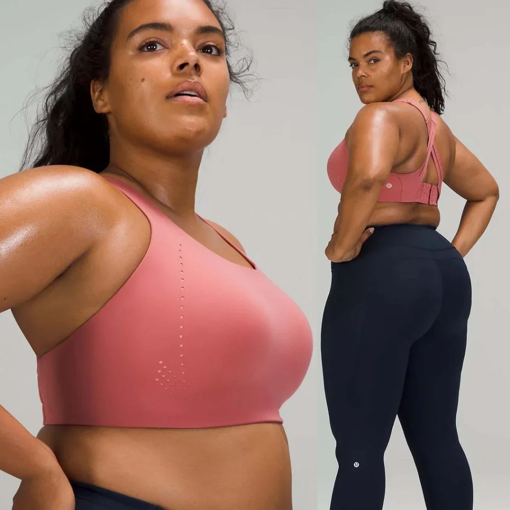 NEW Lululemon Air Support Sports Bra High Support Brier Rose Pink Puff $98 36DDD - Picture 1 of 10